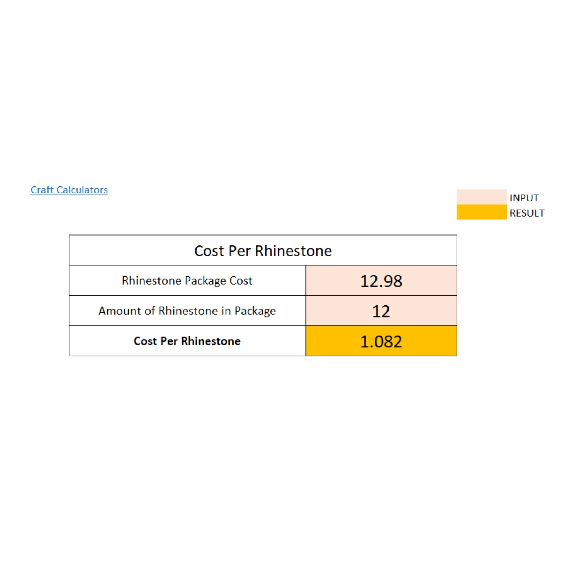 Rhinestone Cost Calculator: Easily Determine the Cost of Each Rhinestone